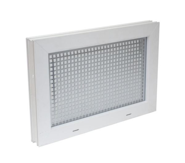 Kellerfenster weiss 80 x 60 cm Isolierverglasung 3.3 incl. Schutzgitter, Insektenschutz, 4 Fensterbauschrauben